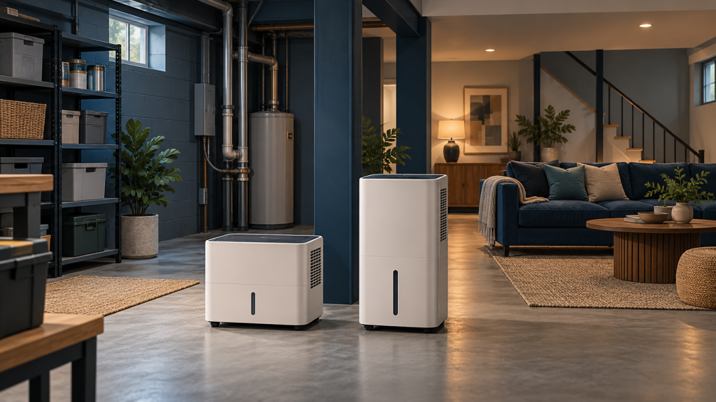 Conceptual illustration: Best basement dehumidifiers