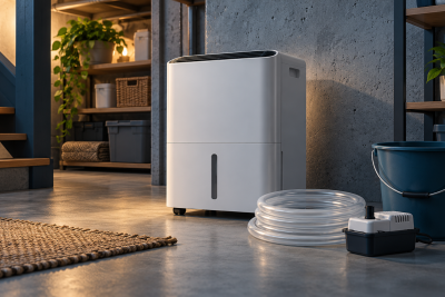 Conceptual illustration: Best basement dehumidifiers with a pump