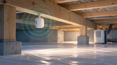 Conceptual illustration: Where to place a humidity sensor in a crawl space