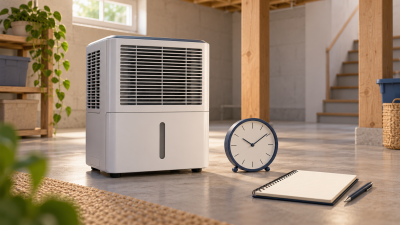 Conceptual illustration of monitoring dehumidifier operation over time
